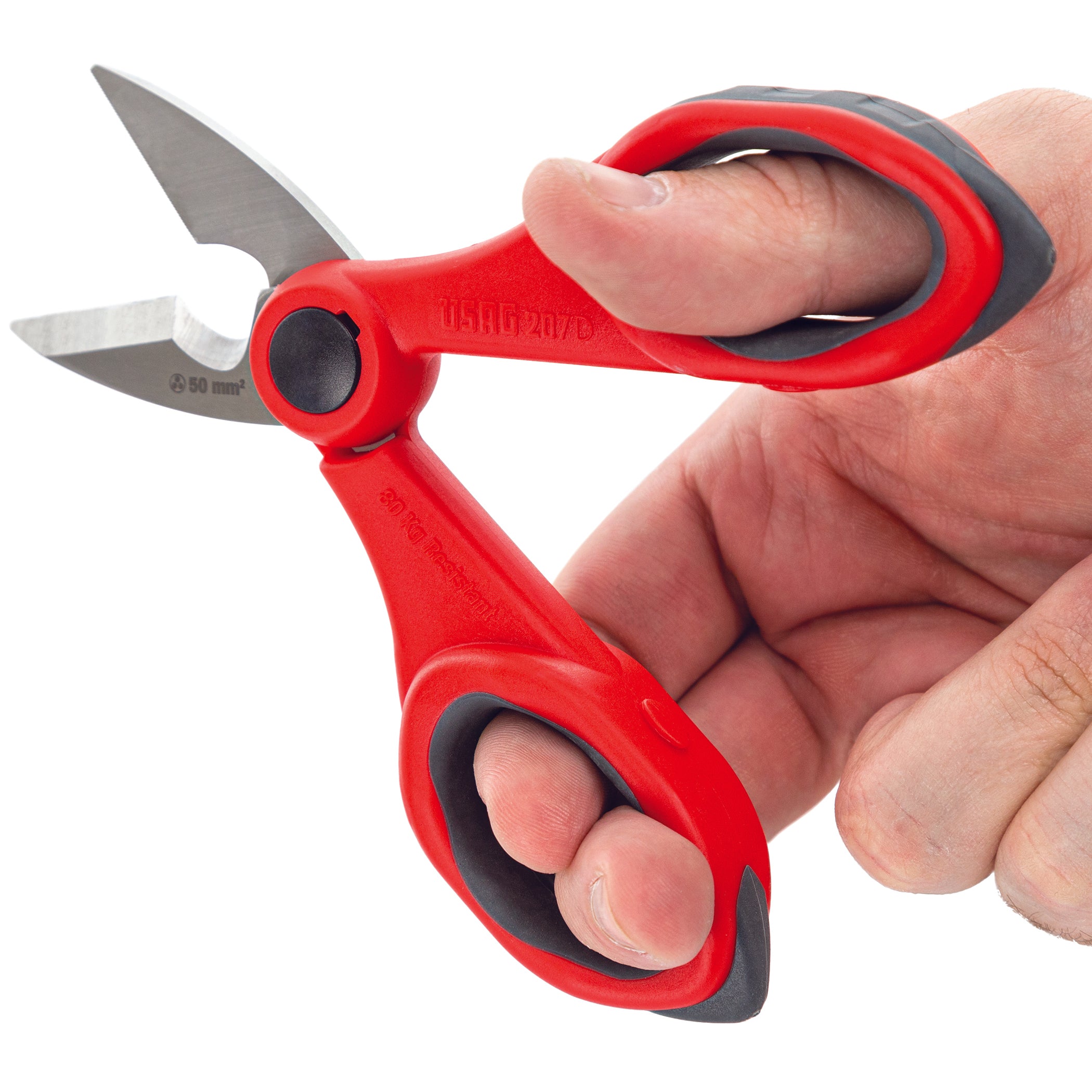 207 D - Electrician's scissors - stainless steel blades - Usag - U02070008 207 D - Electrician's scissors - stainless steel blades - Usag - U02070008